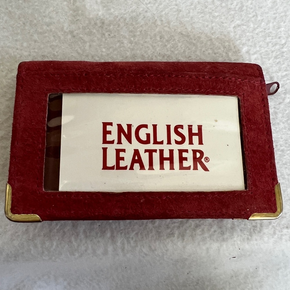 NWOT English Leather Genuine Suede ZIP Wallet